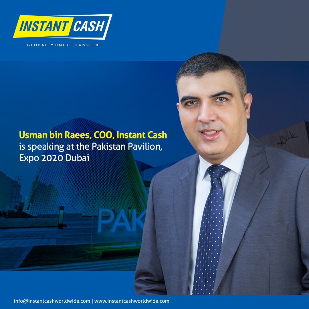 instantcashfze's tweet photo. Join Usman bin Raees, COO, Instant Cash at the Pakistan Pavilion, Expo 2020 Dubai at 7pm today (11.11.2021) for an interesting session on the role of the diaspora and remittances in the economic prosperity of Pakistan.
#InstantCash #globalmoneytransfer #expo2020 #BOP https://t.co/kzvgOAaSrO
