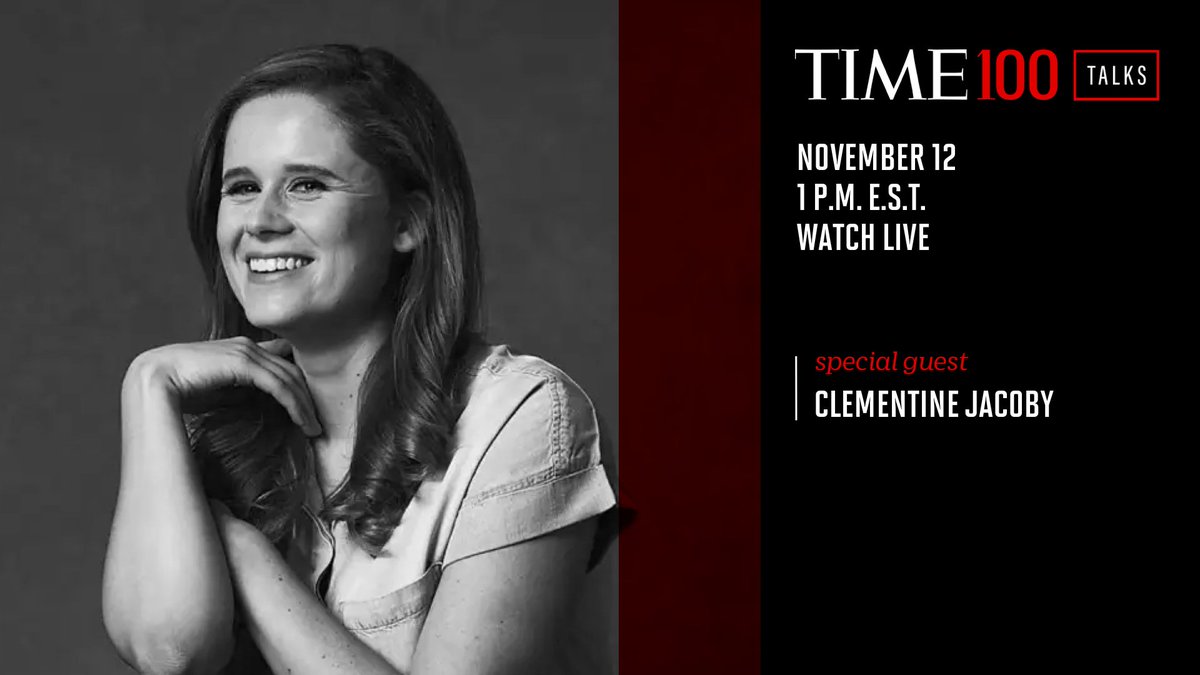 Join us tomorrow at 1 PM ET for a live TIME100Talks featuring