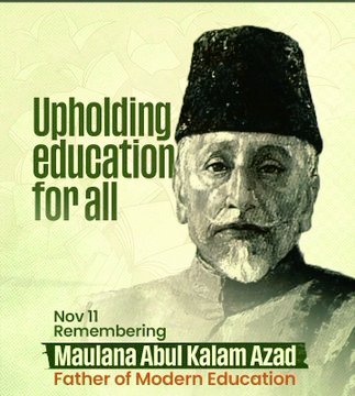 Mohammad1405198's tweet photo. Maulana Abdul Kalam Azad is responsible for shaping the modern education system of the country. The first IIT, IISc, School of Planning and Architecture and the University Grants Commission were established under his tenure as the education minister.
#NationalEducationDay2021 https://t.co/WlCho9TW4s