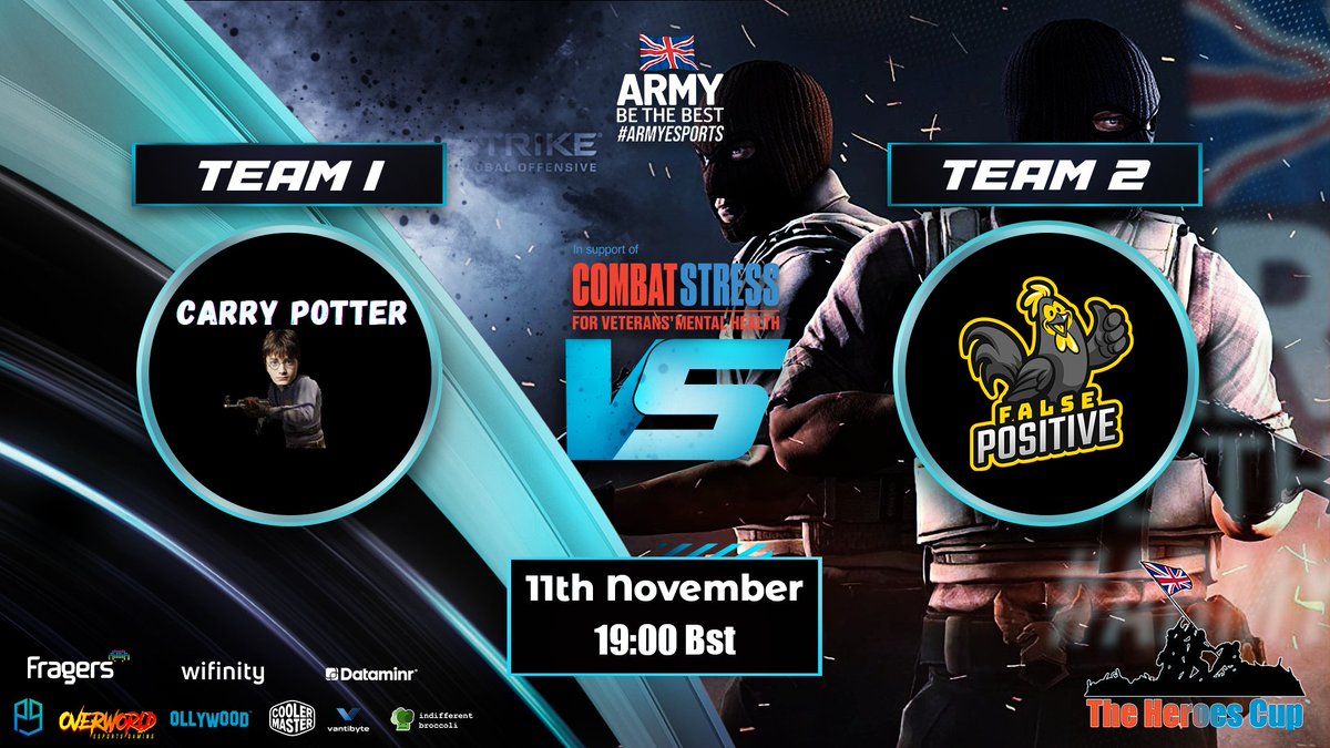 BritArmyesports's tweet photo. 📆Day 23.

£946 raised so far for @CombatStress! 

👀Semi-finals of @CSGO.

1 @CallofDuty #Vanguard Key will be given away on tonight’s stream!  

To Enter:
☑️Like, Follow &amp; Retweet
☑️Tag 2 Friends
☑️Type “!Giveaway” in Twitch chat.

📽️1900 GMT https://t.co/VvUgrYnYaN https://t.co/CfkLCYw1by