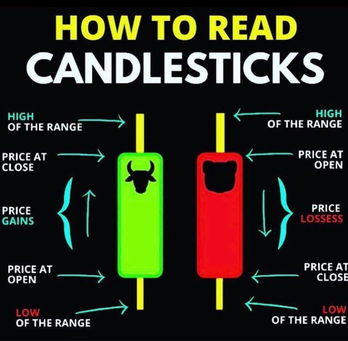 fintechtok's tweet photo. A little cheat sheet on how to read #candlesticks for noobs and pros alike! 🙏 #StockMarket #stocks #USA #ThursdayMorning https://t.co/EmJuYyOzMx
