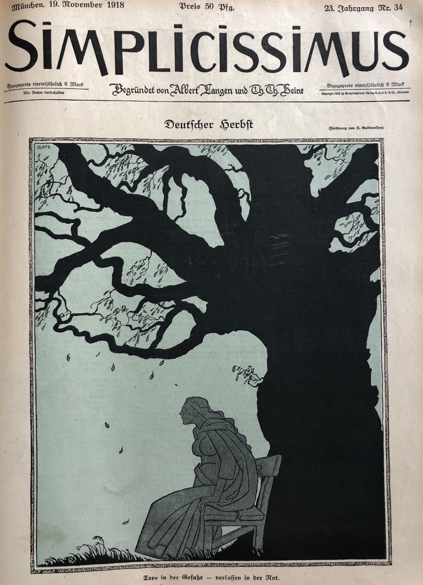 Simplicissimus, Munich, 19 & 26 novembre 1918 - Gulbransson, Thöny, Arnold (sur les profiteurs de guerre), Lendecke