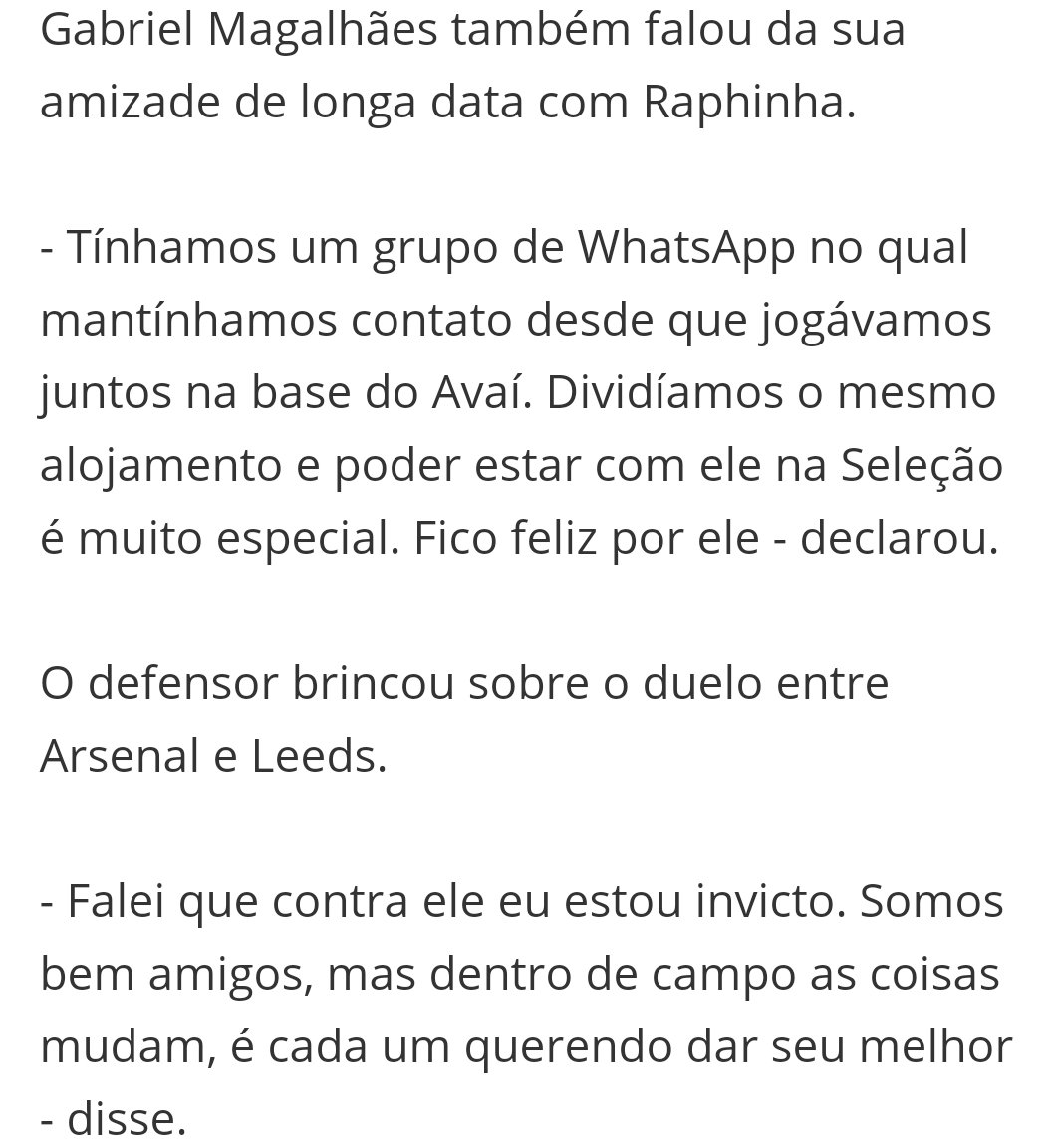 OrgulhoAzurra's tweet photo. Gabriel Magalhães sobre sua amizade com o Raphinha.

Do AVAÍ para o MUNDO não tem jeito, isso é, AVAÍ FUTEBOL CLUBE. https://t.co/Cd1nMefzO8