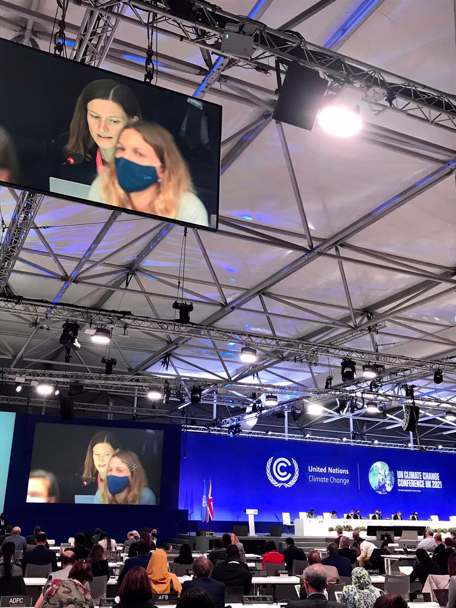 ICC’s Sandra Hanni highlighting the importance of a robust and workable rulebook to operationalise Article 6 on int’l carbon markets. 

📸 #COP26 today