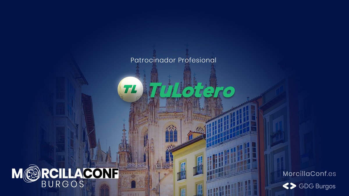 Queremos agradecer a <a href="/TuLoteroES/">TuLoteroES</a> la forma más fácil de apostar sin ir a la Administración que otro año vuelva a confiar en la <a href="/MorcillaConf/">MorcillaConf</a>. 

📆 20 de Nov #Burgos  
💻 MorcillaConf.es