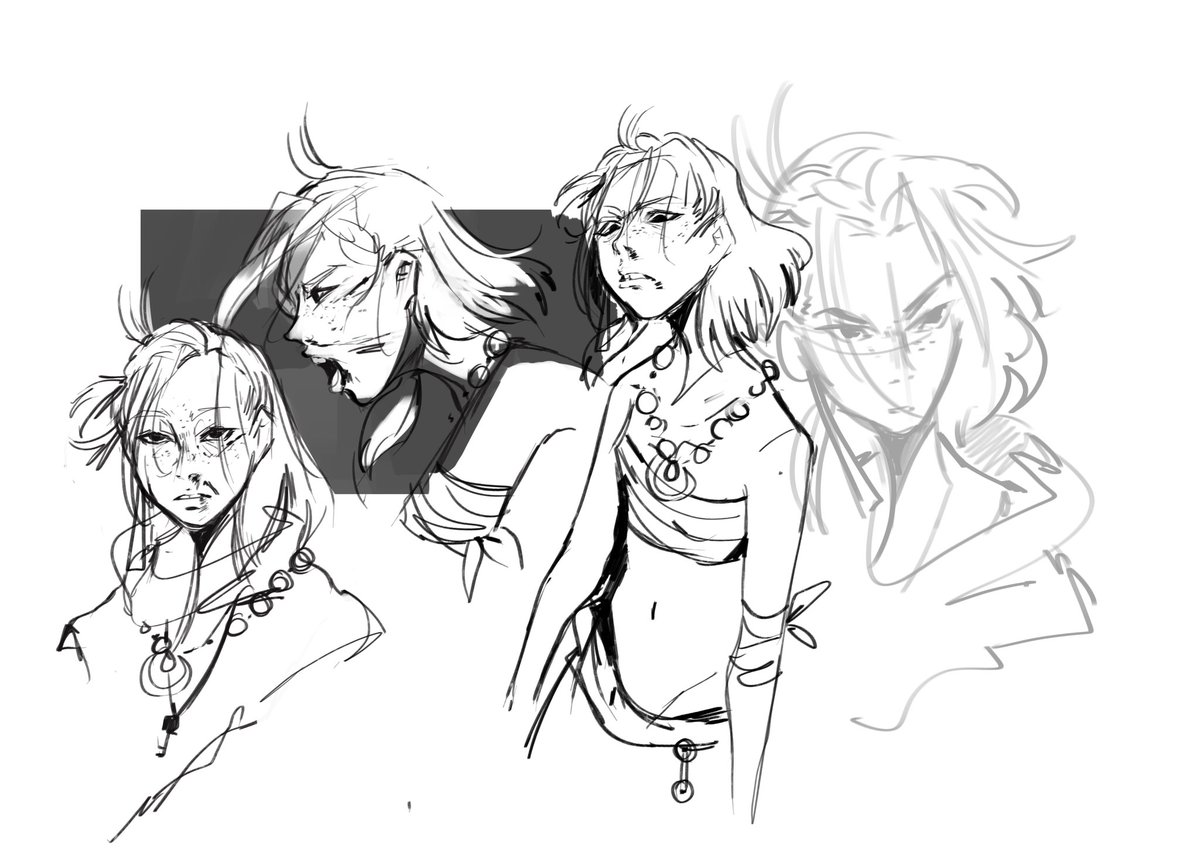 Wanted to share some sketches! 
Been a bit busy #sketch 