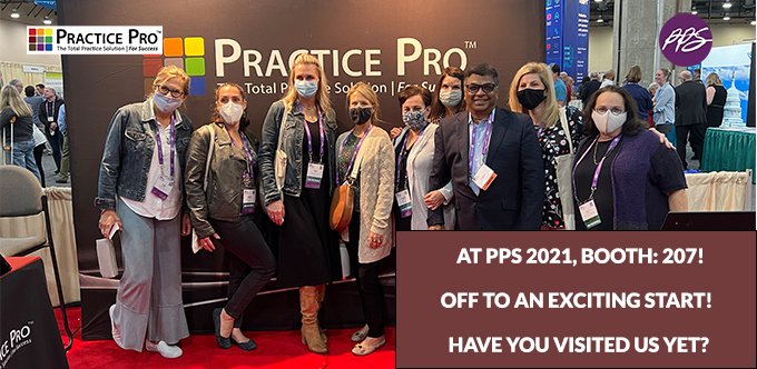ptpracticepro's tweet photo. We are off to an exciting start at the #PPS2021 Annual Conference! Great to be back! Lots of interest in our #physicaltherapy EMR and Practice Management software. Have you visited Booth#207 yet? @pps_apta #ptpracticepro #APTA https://t.co/yuFbuCf41g https://t.co/q8zM5xh4IX