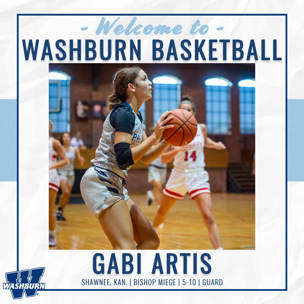 IchabodWBB's tweet photo. Welcome to Washburn basketball, Gabi! #GoBods https://t.co/ZAuWpPZvCe