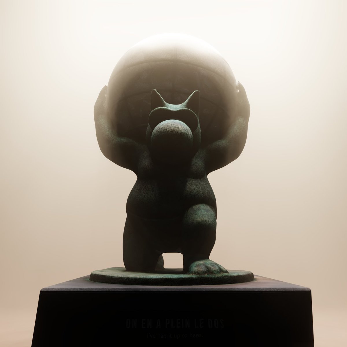 Exposition "Le Chat déambule" de Philippe Geluck à Caen.
#LeChataCaen #Caen #Caenlamer #Normandie #Calvados #Chat #b3d #Blender3d