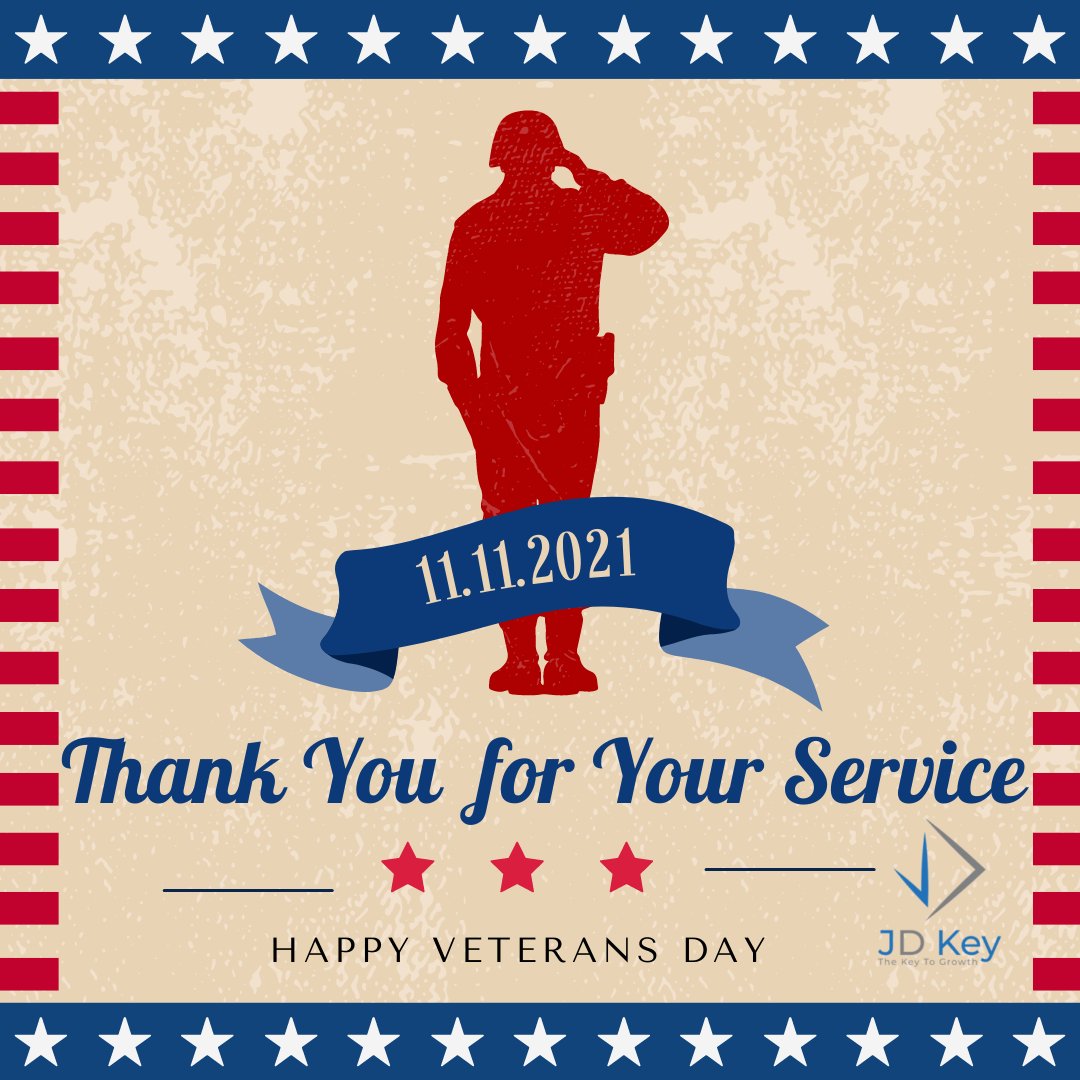 JDKeyConsulting's tweet photo. Thank you to our Veterans! https://t.co/V23w7PtSEx