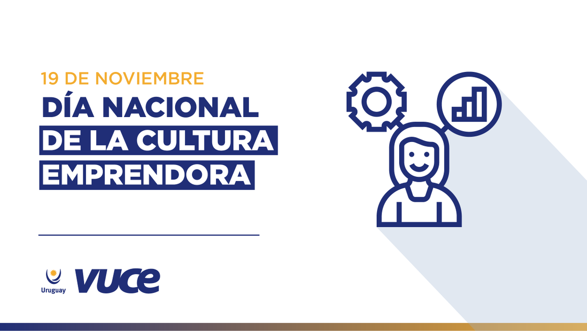 vuceUY's tweet photo. De acuerdo a lo establecido en la Ley de Emprendimientos N19820, los 19 de noviembre se celebra el Día Nacional de la Cultura Emprendedora
#Diadelaculturaemprendedora https://t.co/RHwQd7Pao1