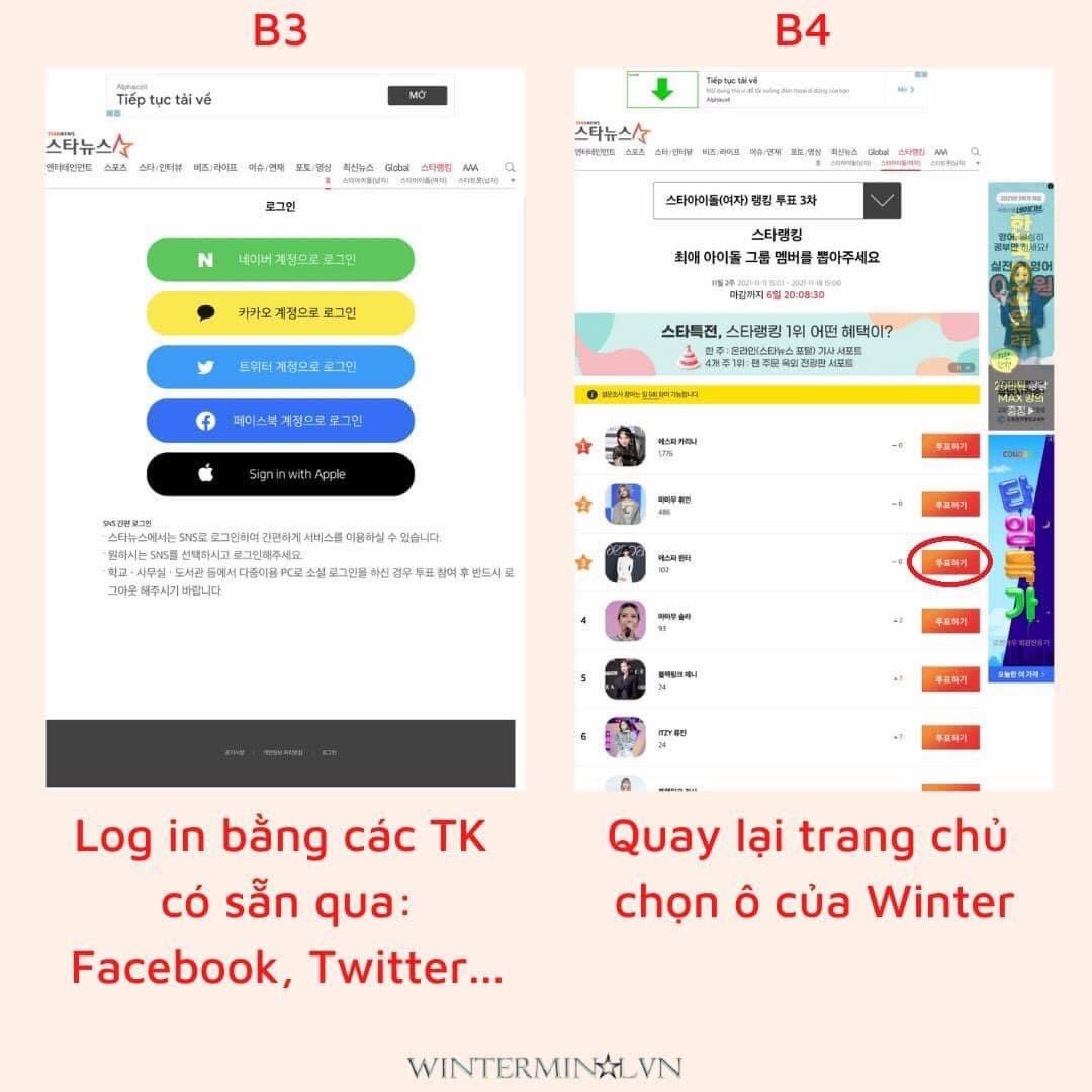 winterminalvn's tweet photo. 📌📢📈 MUST READ | HƯỚNG DẪN VOTE 'STAR IDOL RANKING' CHO #WNTER
🏆 Giải thưởng: Bài báo online trên Star News Portal (#1 trong 4 tuần) & biển quảng cáo điện tử ngoài trời.
🗓 Deadline: 18/11/2021.
🖇 https://t.co/OPV9nD2T07
#winterminalvn #윈터 #aespawinter https://t.co/c4kFCT18SD
