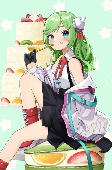 もぐもぐ🍰♡♡ #なぎすけっち 