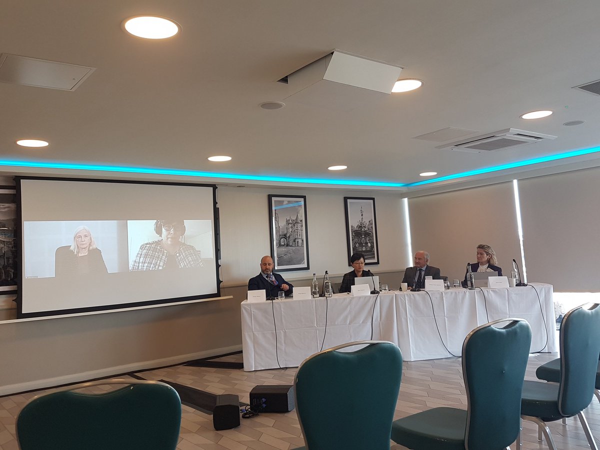 Our panel, both online and not, is underway. Sarah Vasani of <a href="/CMS_law/">CMS UK</a> notes the role energy companies are playing in managing transitions - and the associated disputes consequences. There's a lot of money involved - trillions - to get to net zero.