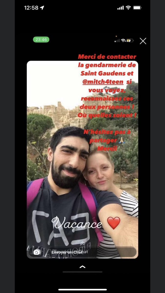 BangBaaangs's tweet photo. 🚨Avis de recherche🚨 si vous voyez ces deux personnes merci de contacter la gendarmerie de Saint Gaudens au 0562009770.                         Besoin d’un petit coup de pouce la #TeamOM svp c’est très important.     @tquero13 @GuillaumeTarpi @Toto_RiinaOM https://t.co/k3zq29hS1a