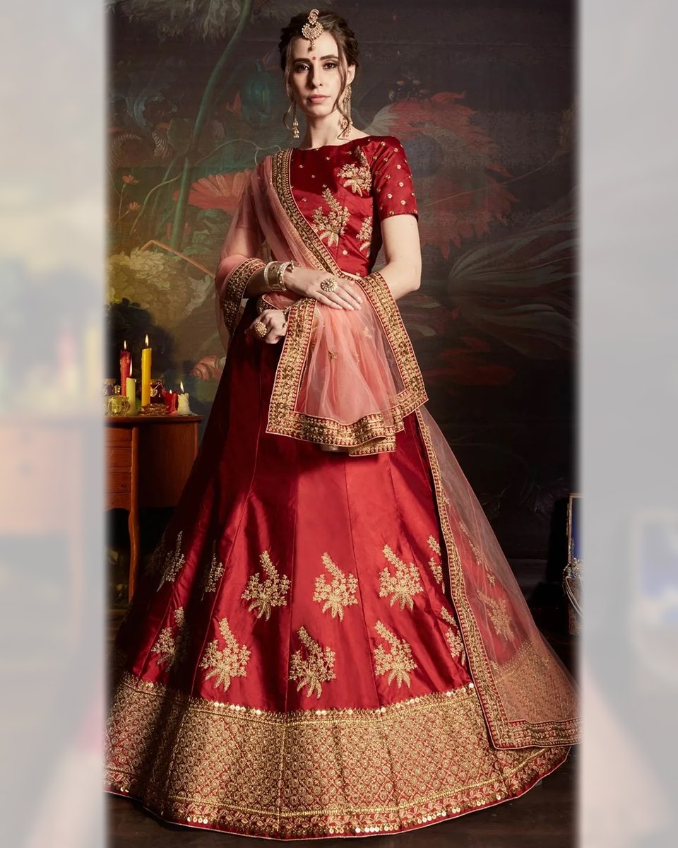 SareesIndia's tweet photo. Maroon Satin Silk Lehenga adorned with embroidered, stone, zari, thread work
.
.
Price: US$ 84.70
.
.
Product Code: 1561634
.
.
#indianweddingsaree #net #lehengacholi #weddingdress #borderwork #indiandress #bridallehenga #womendress #bollywood #wedding #indianstyle #fashion https://t.co/NixKSpDxXW