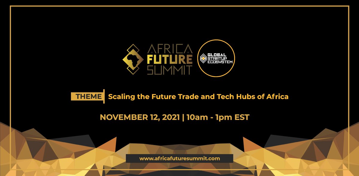 gyvnready's tweet photo. Join  investors, tech entrepreneurs, celebrities, politicians and business moguls at the 4th Annual Africa Future Summit on November 12.

Free RSVP via: https://t.co/eWpxvcjK5h

#africafuturesummit #tech #Africa #virtual https://t.co/2lzfqA4DSu