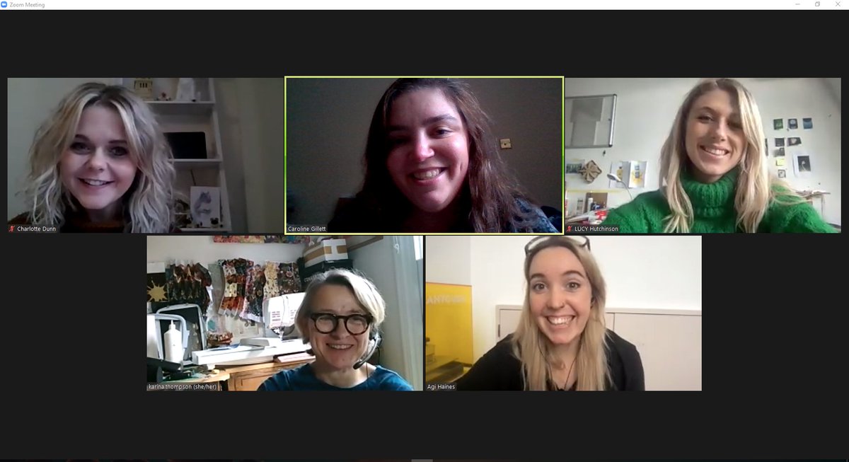 cdtgillett's tweet photo. Lovely to catch up with @SMQB_UoB Artists in Residence this lunchtime! It's the first chance we've had to chat together as a group &amp; hear what everyone's been up to. Excited to see the artworks these creative personalities develop! #SciArt #SMQBair Bios: https://t.co/XlJqelekJU https://t.co/KEaReVhRwC