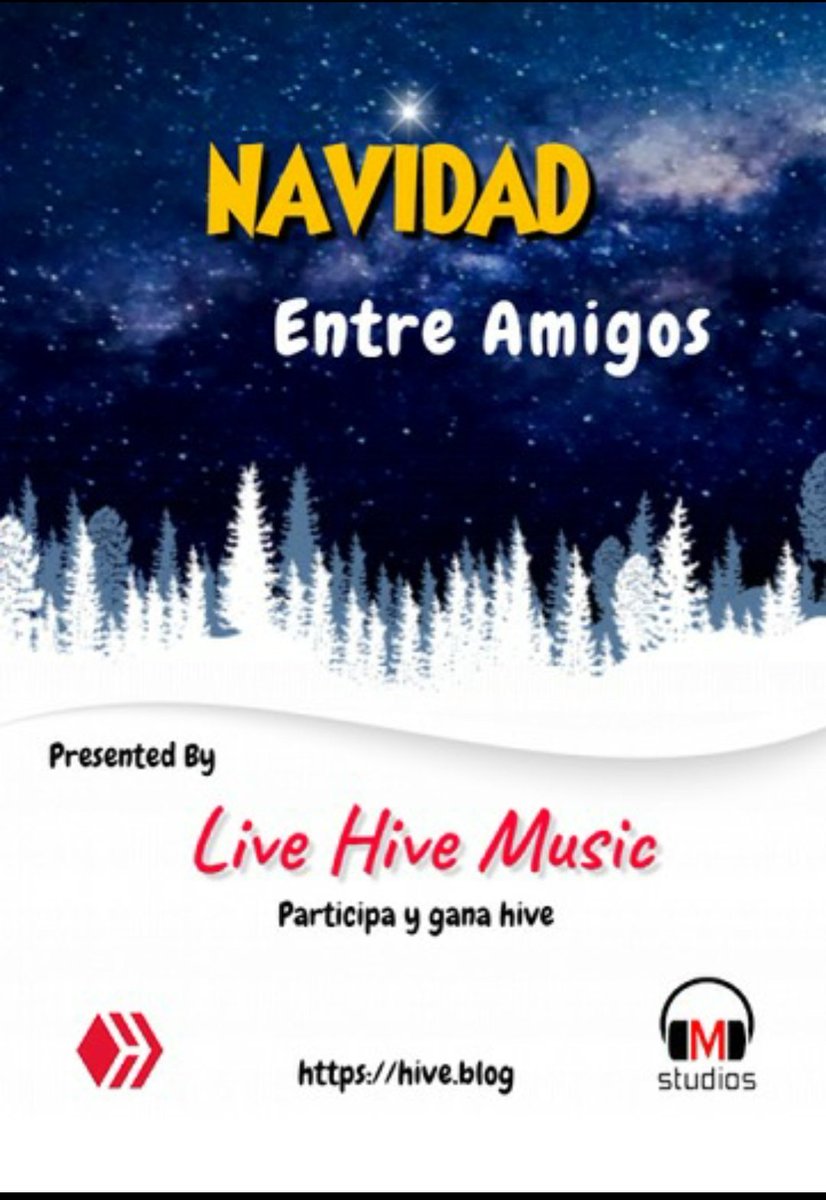 LiveHiveStudio's tweet photo. Próximamente la magia de la navidad llegara a #hive ,te invitamos a compartir con nosotros esos clásicos navideños que llenan de alegría cada rincón de tu hogar.."Navidad Entre Amigos" 🎄 un concurso para compartir.atentos a nuestro post .#music #navidad #HiveBlogShare #Christmas https://t.co/3mXsgRwom1