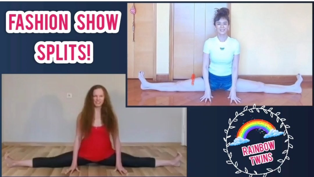 EveOogie's tweet photo. We love to do the Splits! 😁🌈
#yoga https://t.co/JQSz4MXZR8