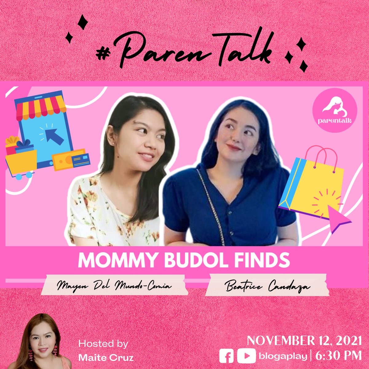 BlogaPlay's tweet photo. With so many budols this 11.11, which products are really worth buying?
Join us in tomorrow's live episode of #ParenTalk as Mommy Yen and Mommy Bea shares with us their best buys and favorite purchases. See you at 6:30 PM! 🧡
#BlogaPlay https://t.co/RoOqbsHS1P