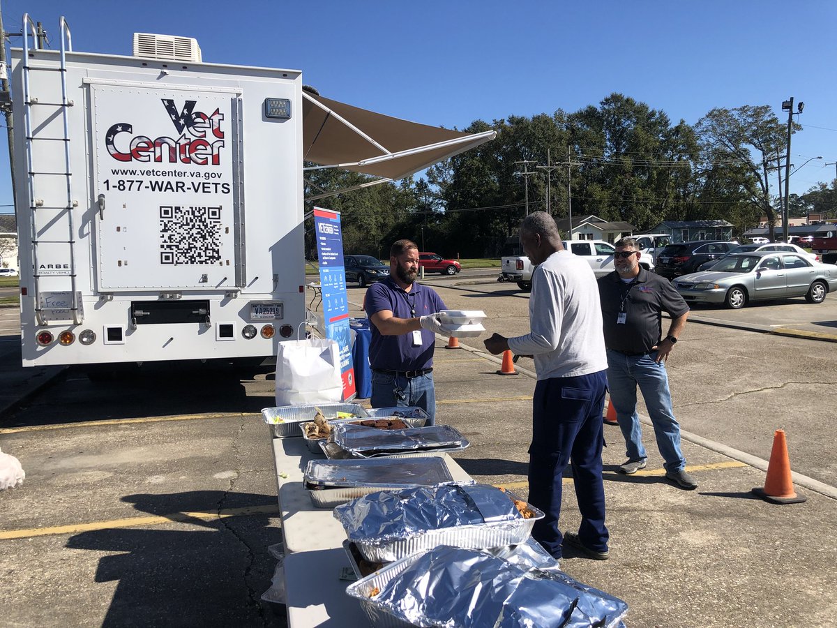 Howells73's tweet photo. Loved serving Veterans at the Y this week to thank them for their service. #ServingHeroes Special thanks to the Mobile Veterans Center for traveling to Baton Rouge! https://t.co/G0ulfFOzR6