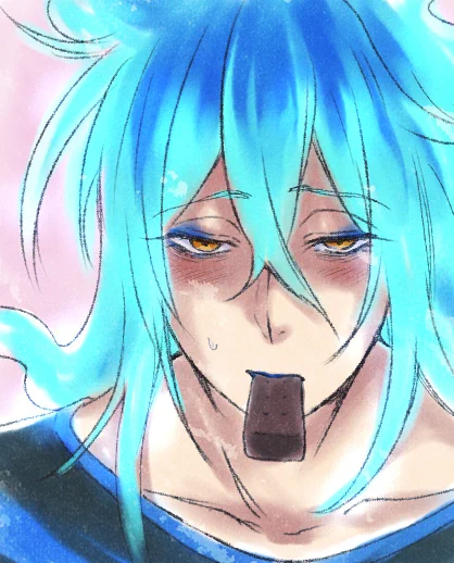 監からポッキーゲームの話を聞いたが今日に限ってポッキーが部屋になく、力業でどうにかしようと足掻くイデ 
