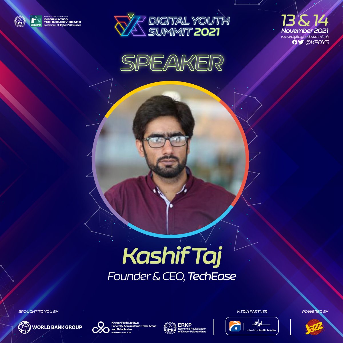 KPDYS's tweet photo. Mr. @kaxhiftaj is Founder &amp; CEO of Techease Solutions Pvt Ltd. He is Top Rated Freelancer on multiple platforms and manages Google Developers Group Peshawar.   

For more information: https://t.co/bYkVFbdbqW   

#KPITB #DYS21 https://t.co/hLAlW11Jks
