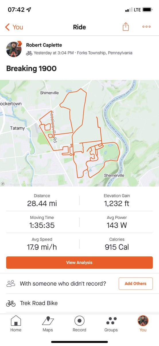 TattooedEnigma's tweet photo. Yesterdayโs ride. Put me over 1900 miles for the year.
#Chasing2000 https://t.co/4uSB0KE7tJ