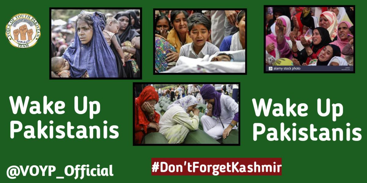 anounymous1217's tweet photo. Wake up 
@VOYP-official
#DontForgetKashmir https://t.co/151NBh6J43