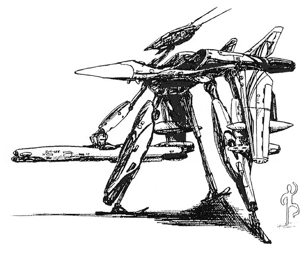 昔描いたドラグナー的絵 #機甲戦記ドラグナー #ドラグナー #ドラグナー1型 #ドラグナー2型 #ドラグナー3型  