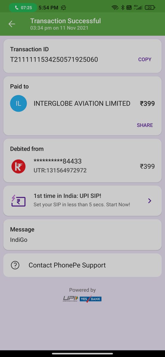 arghyaz's tweet photo. @IndiGo6E  Hi, I got charged twice for my seat selection process through the indigo website.. they were through UPI transactions through PhonePe.. Can you please check and refund 1 transaction. PNR - SWTHTQ. https://t.co/aXZOHKjBqu