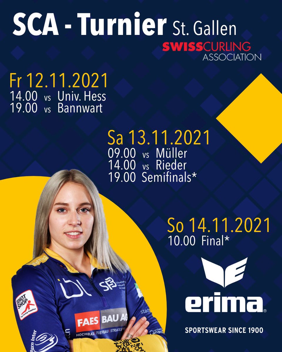 Team Schori (@teamschori) on Twitter photo Next up: <a href="/swisscurling/">SWISS Curling Center</a> Turnier in St. Gallen
.
Um Celine Schwizgebel als unsere Ergänzungsspielerin optimal ins Team einzuspannen, spielen wir ab morgen ein Trainingsturnier gegen verschiedene schweizer Teams.
.
#teamschori #CCL #cclangenthal #curling Next up: <a href="/swisscurling/">SWISS Curling Center</a> Turnier in St. Gallen
.
Um Celine Schwizgebel als unsere Ergänzungsspielerin optimal ins Team einzuspannen, spielen wir ab morgen ein Trainingsturnier gegen verschiedene schweizer Teams.
.
#teamschori #CCL #cclangenthal #curling
