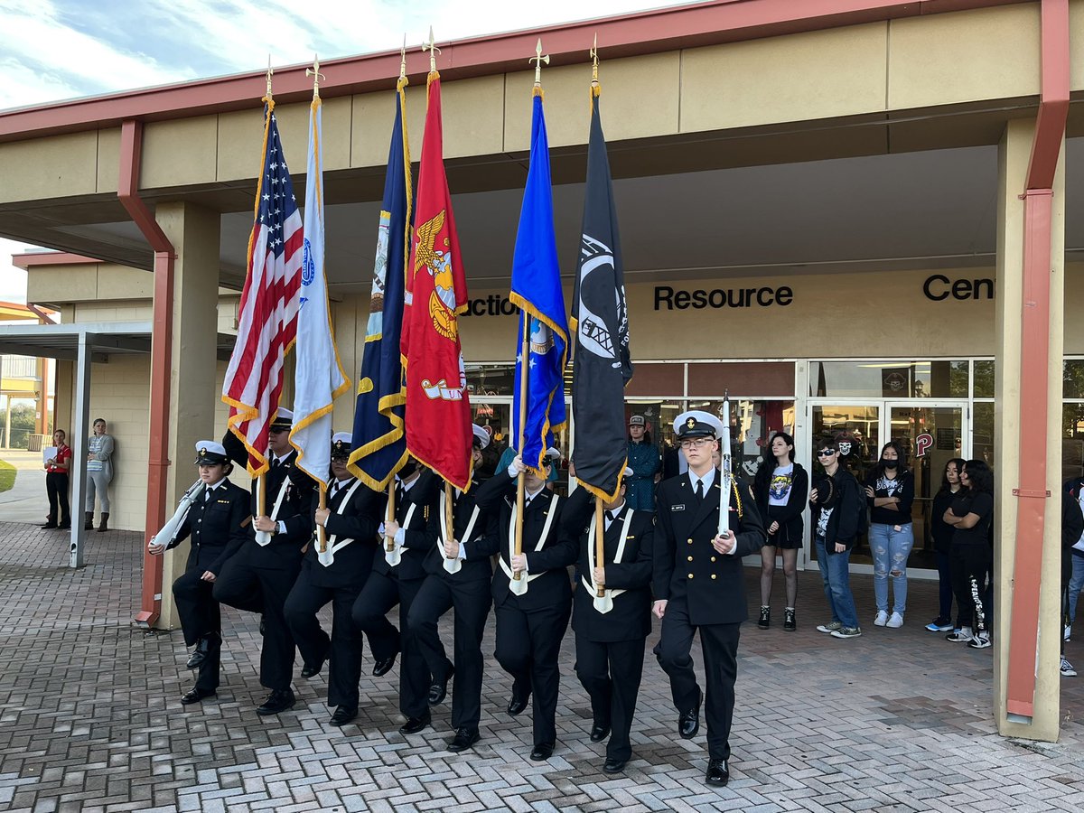 jordan_mignon's tweet photo. PHS honors our Veterans! @PHS_Principal @pascohighss @PascoCTE https://t.co/lJ6MILFRsu