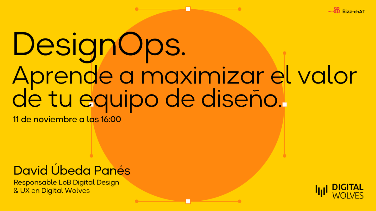 knowmad_mood's tweet photo. ¿Cuál es el valor de tu equipo de #diseño?🎨
¡En el #bizzchAT de hoy aprendemos a maximizarlo y ser más eficientes!
Analiza el valor que obtienes de tu equipo de #diseño y saca el máximo partido siguiendo la metodología #DesingOps 👉https://t.co/vIqyUNA8ip
#webinargratuito #UX https://t.co/L9ub8eQwb1