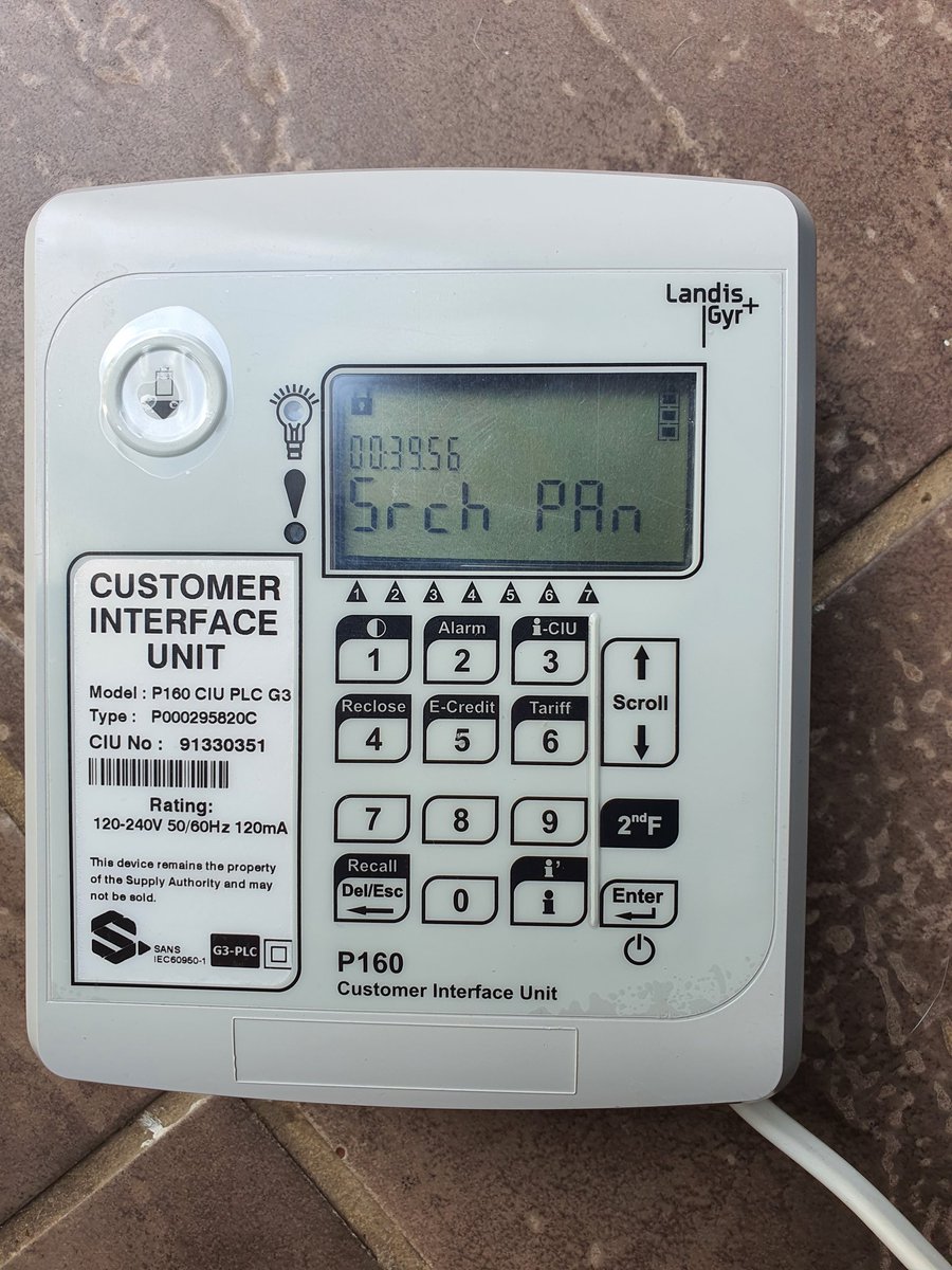 SalvaTizzone's tweet photo. @CityPowerJhb Please attend to my query...power out since 11:45 and to make things worse load shedding starting at 16:00 in block 7 Westdene😠. My Landis Gyr unit is searching PAN for 2 minutes and then switching off...so does not want to connect. Please can this be resolved ASAP https://t.co/CEkp54jtUg