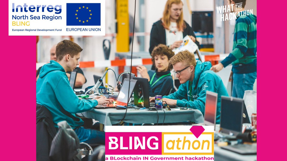 Dit weekend is de blockchain hackathon ‘Blingathon’. Volg de 34 internationale teams en bekijk hun oplossingen voor de 4 overheidschallenges. Daarnaast kun je gratis meedoen aan diverse blockchain workshops: bit.ly/3qpm2jH. opening door <a href="/PhilipBroeksma/">PhilipBroeksma</a>. <a href="/NorthSeaRegion/">North Sea Region</a>