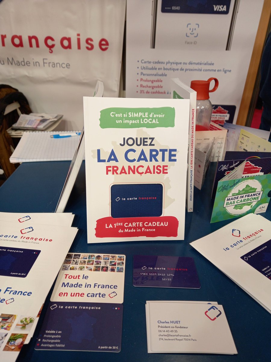 PascaleBlt's tweet photo. #MIFExpo @cartefrancaise et son équipe de choc Charles Valentin Théo et Côme vous attendent 

Je vous laisse, je vais dépenser ma carte ! https://t.co/TwfVE18M1R