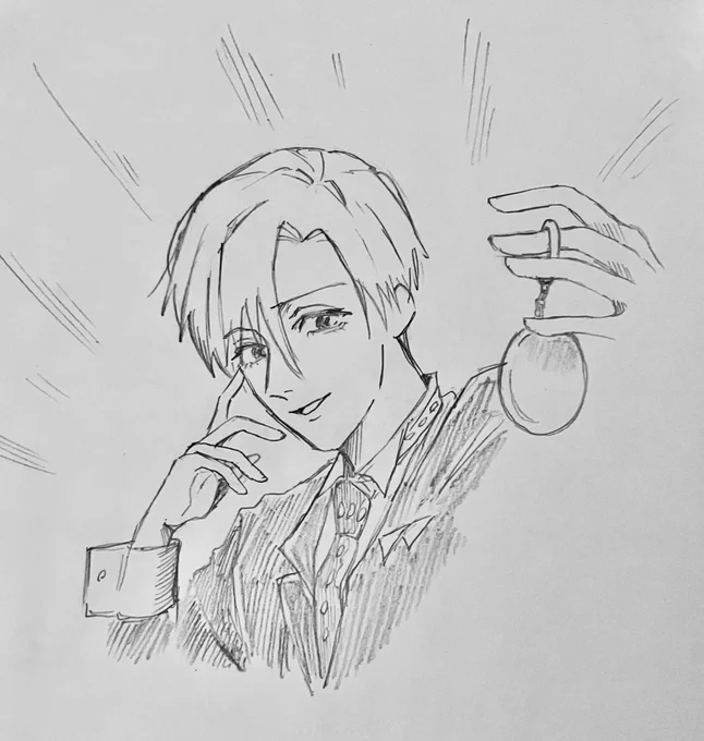 遊びで描いたつもりが思ったより上手く描けたな……。 