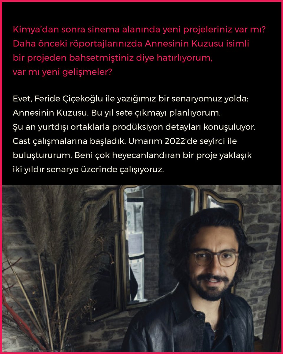 Hiç beklenmedik biriyle yalnızlık duygusunun buharlaşmasını işleyen yönetmenimiz Umut Evirgen, Vogue Türkiye’ye Kimya’yı anlattı.
 
<a href="/UmutEvirgen/">Umut Evirgen</a> <a href="/vogueturkiye/">Vogue Türkiye</a> <a href="/SetSanatFilm/">Set Sanat</a> 

#Kimya #KimyaFilm #MeetingPoint #VogueTurkiye