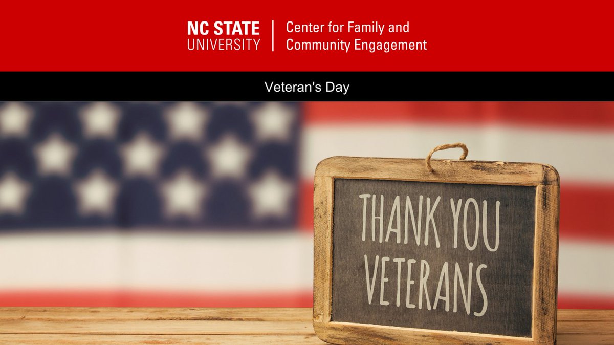 cfacencstate's tweet photo. Today we honor and thank all who have served in the United States Armed Forces to protect our Country and work to preserve our freedom.
Interested in some family activities to show your appreciation? Visit our Facebook page to learn more!
#VeteransDay #CFACE https://t.co/DjHe9TSKdo