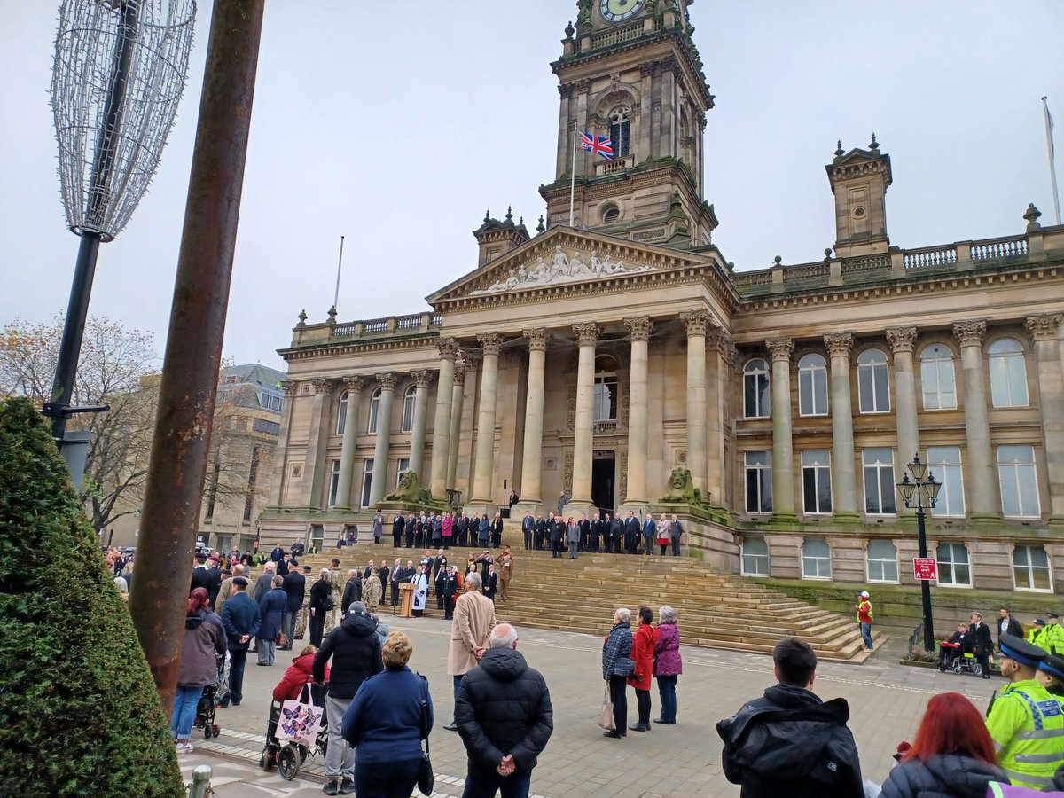 boltoncouncil's tweet photo. Thank you to those that attended the Armistice Day commemoration event in Victoria Square and observed the two minutes silence in memory of our fallen heroes.

Join us again on Sunday at 10.55am for the Remembrance Sunday civic service.

Lest We Forget https://t.co/Q4WWRO8y6e