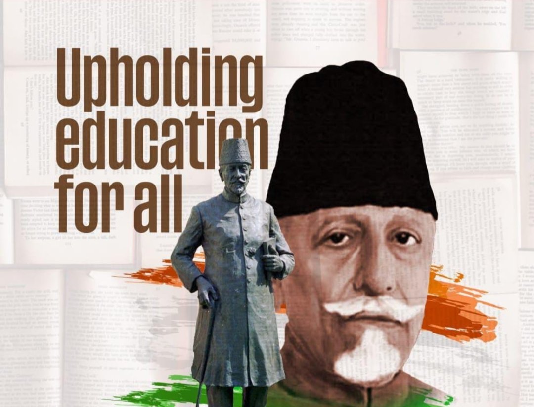 Hsaadiah6's tweet photo. Abdul Kalam Azad’s vision of ‘education for all’ is in contradiction to the vision of NEP that would destroy not just the education sector but the students as well. 
Today, and forever we resolve to uphold his motto. 
#NationalEducationDay https://t.co/7Vblp5uGVG