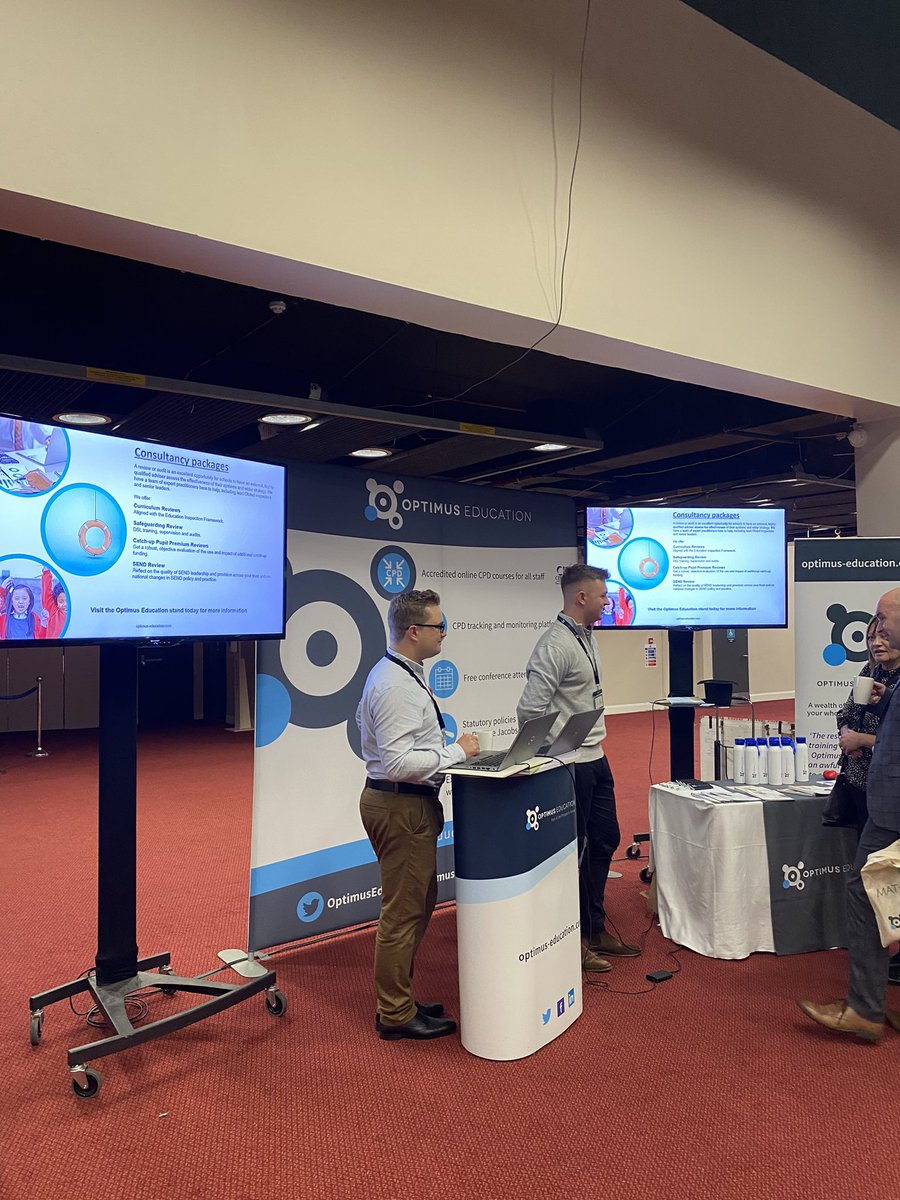 OptimusEd's tweet photo. Our Exhibition Hall is buzzing with hustle, bustle and networking, great to have so many exhibitors here with us today! #networking #oeMATs
@weareevery @chameleonpde @apptavi @CPOMSUK @qdpservices @WorkNestGroup @NAHTnews @brownejacobson https://t.co/lpiik84Zjj