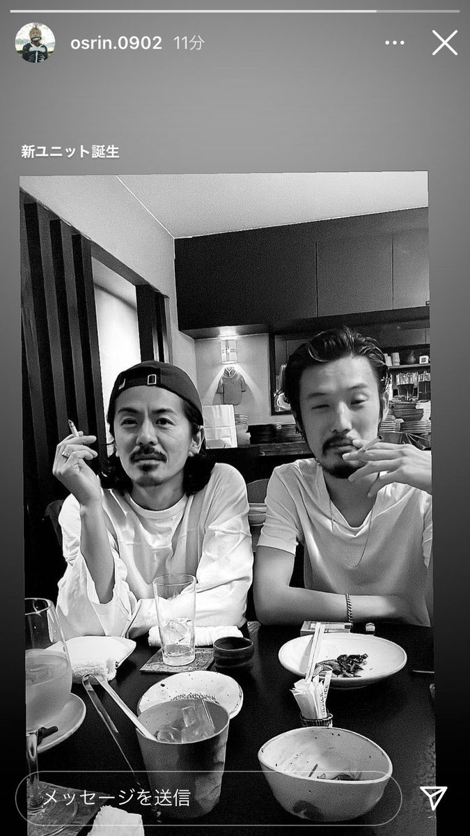 penthes2's tweet photo. KING GNUなどのMVを手がける映像作家osrin(PERIMETRON)が森田剛といる…やばすぎ🔥 https://t.co/5Ygbe8zbuY