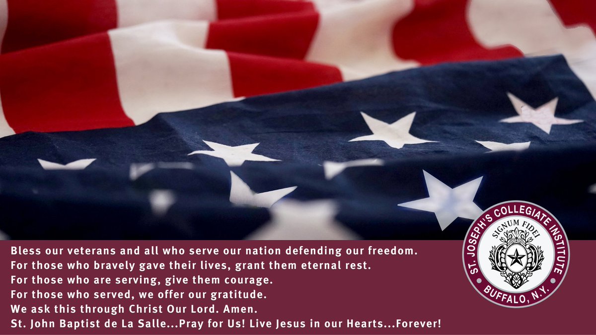 SJCI's tweet photo. Today we remember and honor those who serve, including the men of SJCI who gave their lives for freedom's causes. THANK YOU VETERANS for your service, protection and support. https://t.co/o9mhEvqT1s