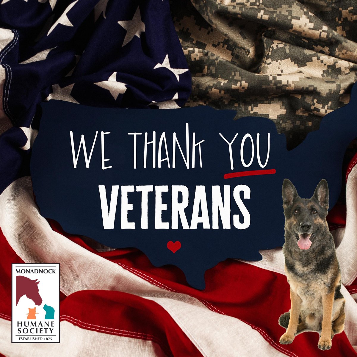 Honoring all who served. Thank you, Veterans!