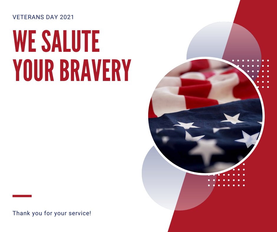 Happy Veterans Day! Thank you for serving our country with courage and dedication. #VeteransDay #USA #WeThankYou