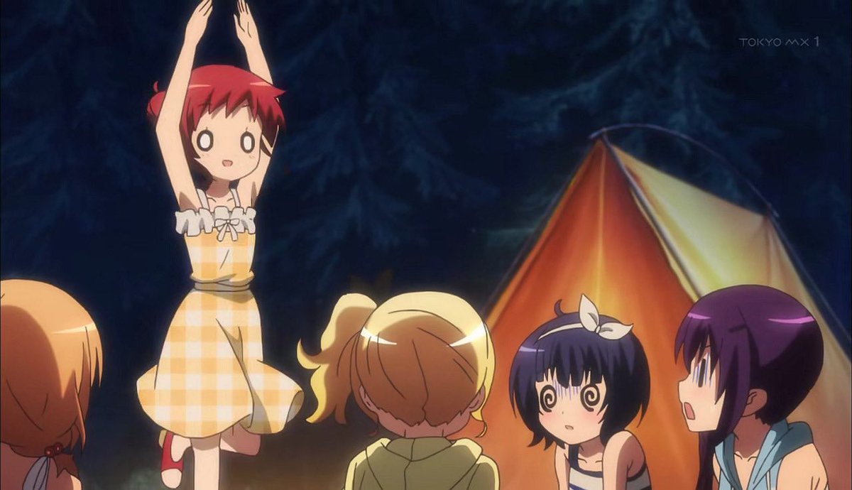 ごちうさのぐるぐる目 千夜、マヤ、メグ、シャロ