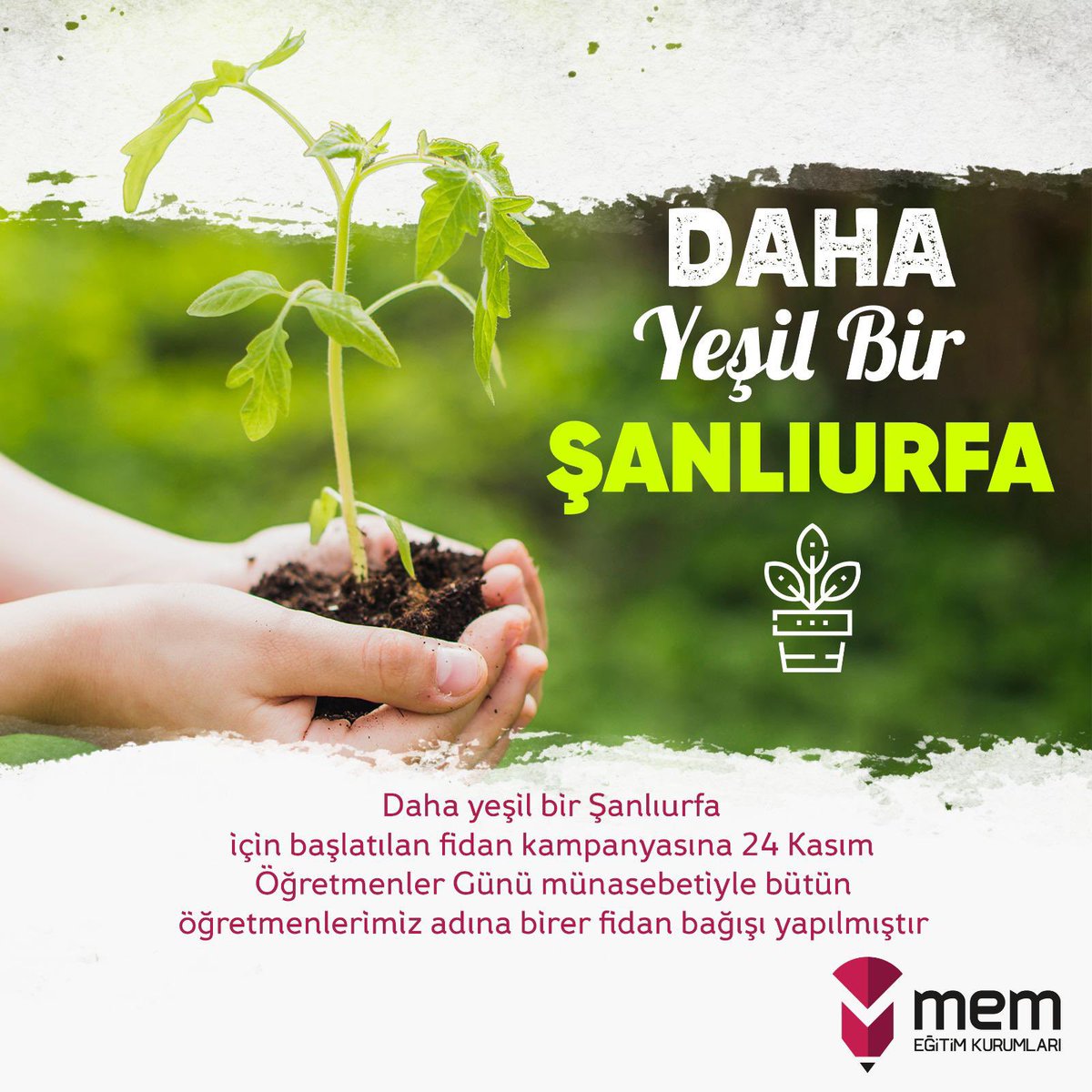 memkoleji's tweet photo. Daha yeşil bir Şanlıurfa için başlatılan fidan dikme şenliğine katıldık. 
@Abdullah_Erin47 @sanliurfammem63 @aiseoglu https://t.co/HzF59a40Jz